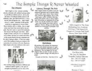 Vintage newspaper-style layout featuring articles, illustrations, and advertisements.